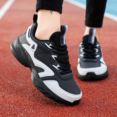 Women's Low Top Breathable Running Shoes Soft Sole Lightweight Chunky Sneakers