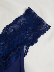 8pcs Lace Stitching Thongs Soft Comfy Stretchy Intimates Panties