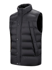 Men's Casual Winter Vest with Big Pockets