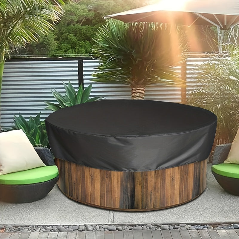 Round Hot Tub Spa Cover Waterproof UV Protection Windproof