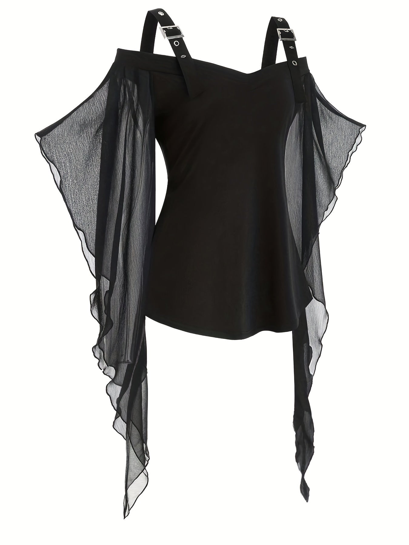 Vintage Ruffle Trim Cosplay Blouse Halloween Costume