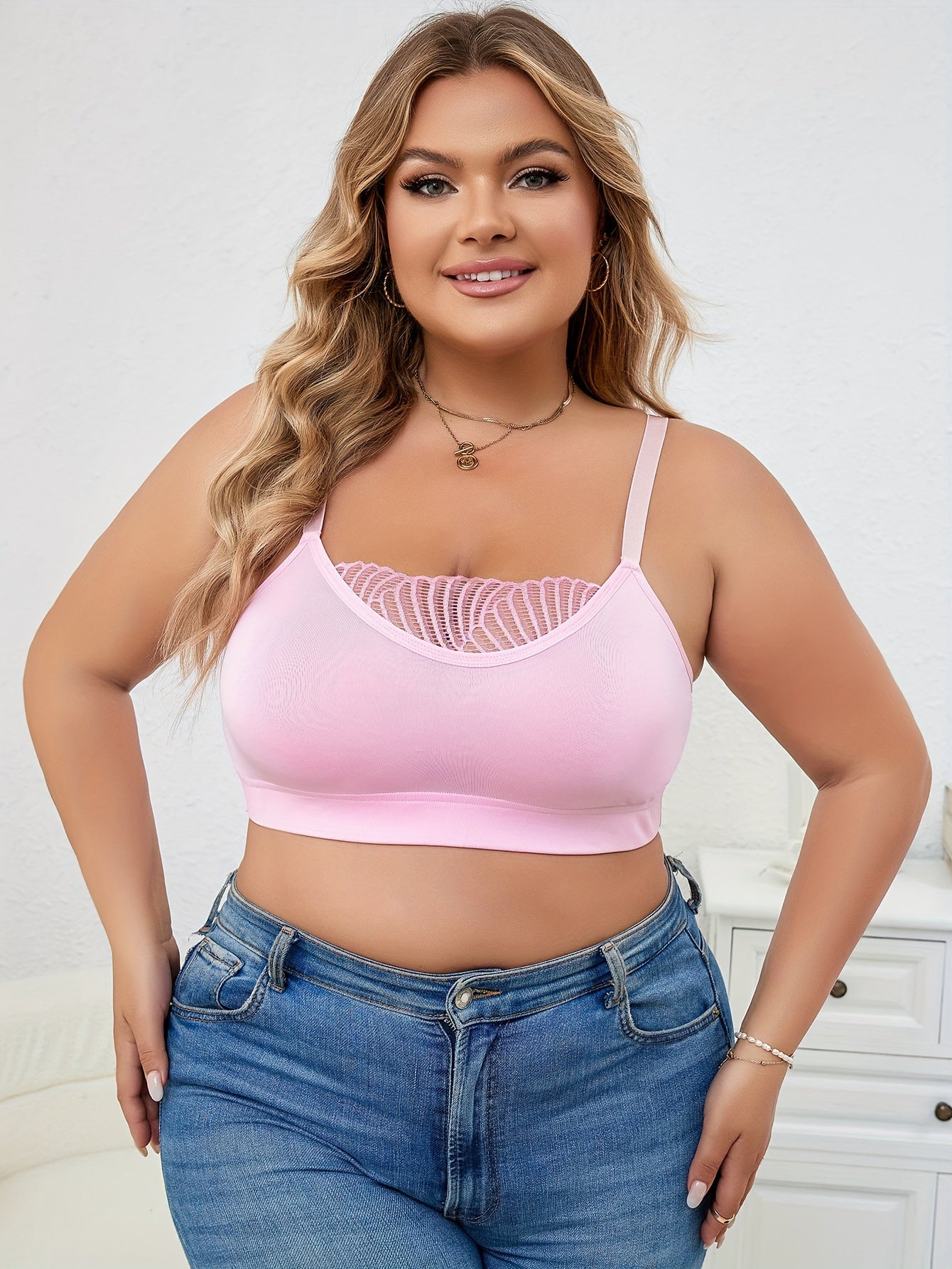 Seamless Mesh Comfort Bralette