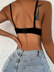 Lace Push Up Bra Breathable Bow Tie Women's Lingerie