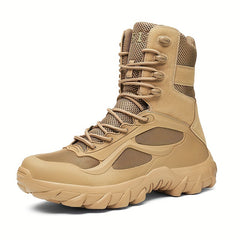 Men's Military Style Hiking Boots Comfy Non Slip Durable Lace Up Shoes