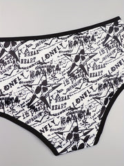 3 Pack Plus Size Sexy Panties Set Women's Plus Skull & Eye Sun Print