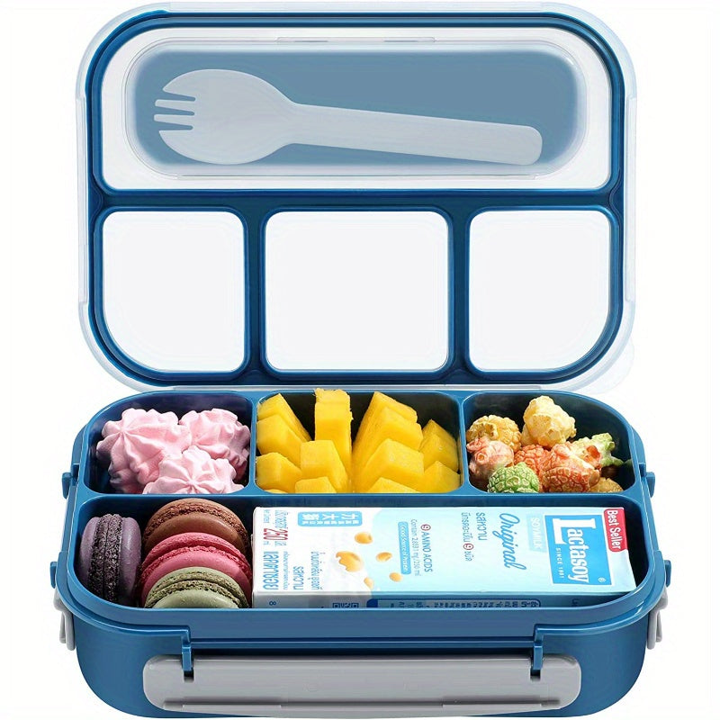 Adult Bento Box Lunch Container 1300ML 4 Compartment Pink