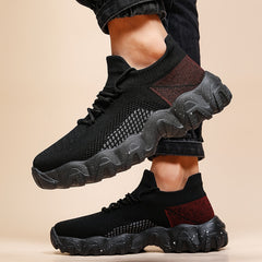 Men's Lightweight Knit Sports Sneakers Non Slip Running Shoes