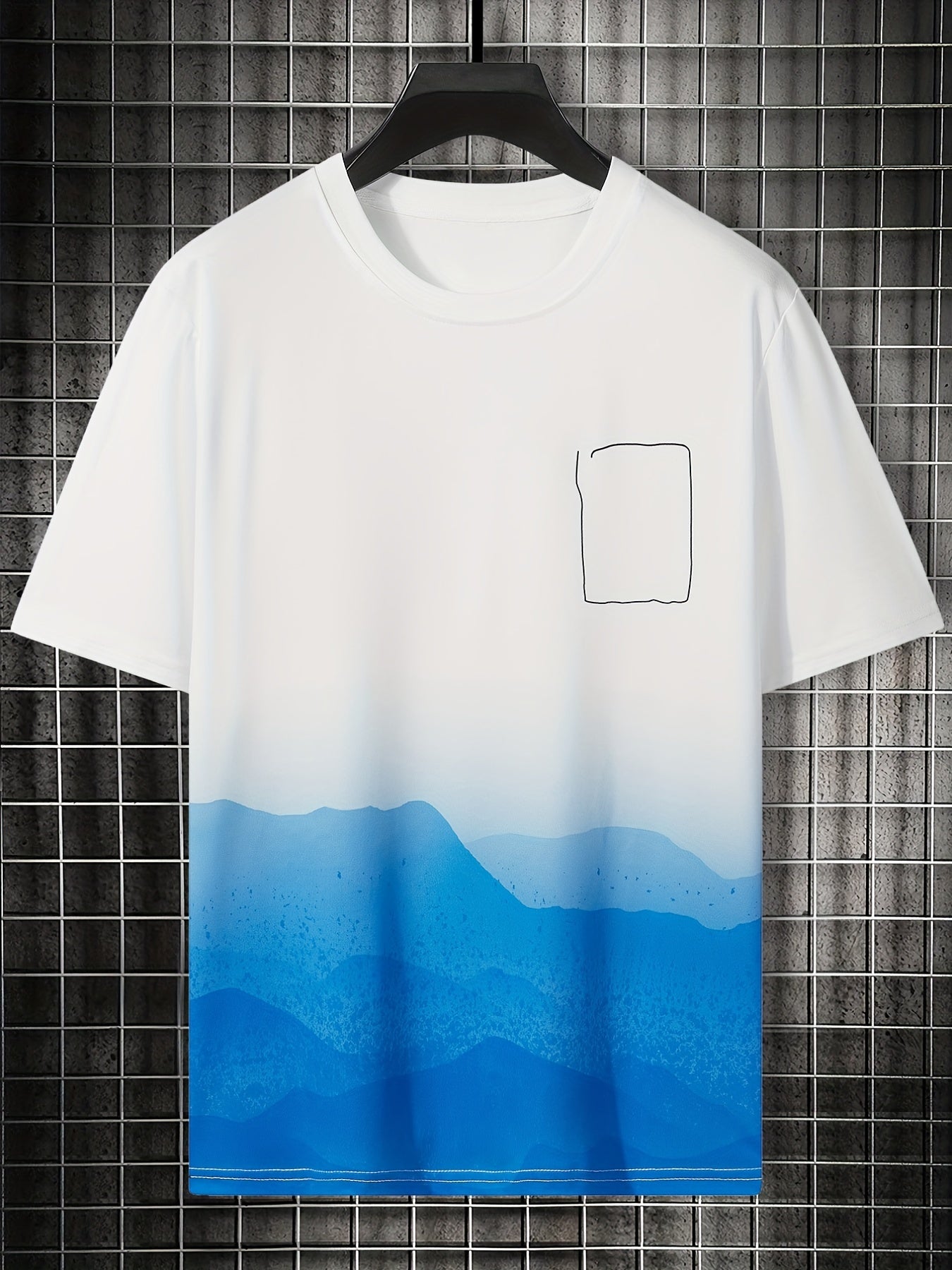 Desert Pattern Men's Casual Round Neck T-shirt