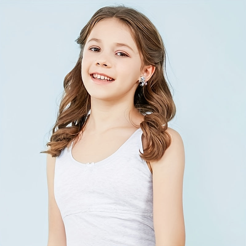 6 Pairs CZ Stud Earrings Set For Children Girls