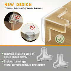 Furniture Corner Guards Clear Silicone Soft Edge Safety Bumpers