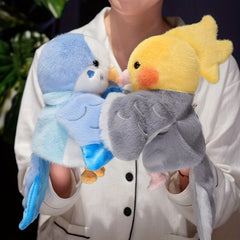 1pc Colorful Parrot Finger Doll & Plush Toy Book Characters Holiday Birthday