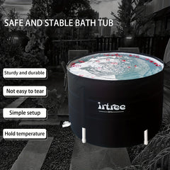 Portable Bathtub Soaking Tub Folding Bathtub Ice Bath Tub