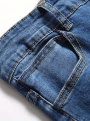 Slim Fit Ripped Jeans Mens Distressed Denim Pants Spring Summer