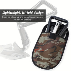 Portable Camping Shovel High Temp Steel Trench Tool Fold Handle Shovel