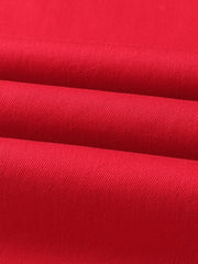 Vintage Slim Fit Red Denim Pants