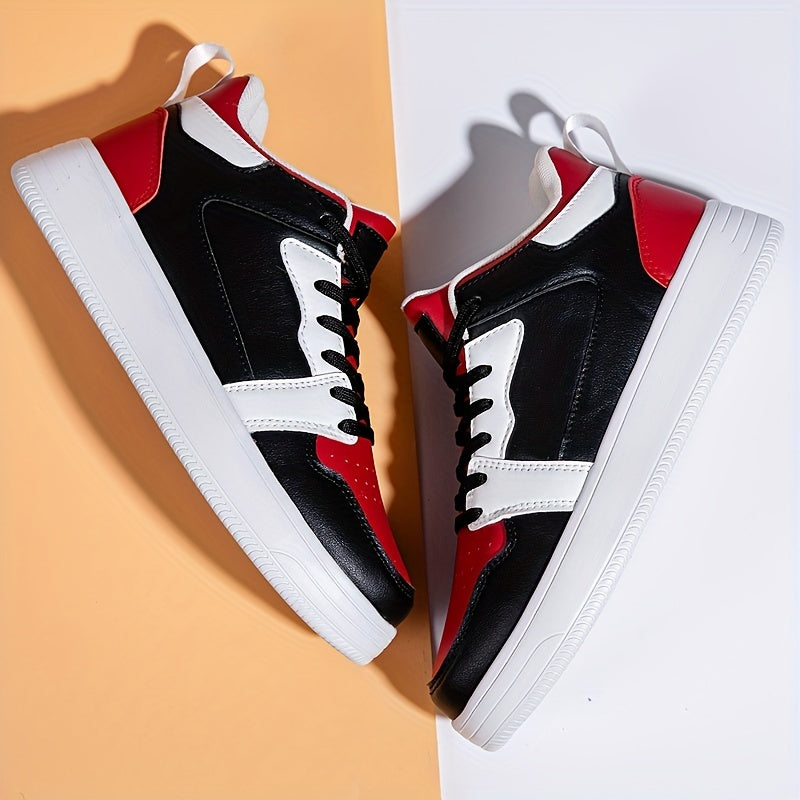 Unisex Lace-up Sneakers Comfy Walking Shoes