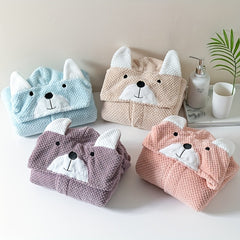 Quick Drying Hooded Bathrobe for Boys and Girls