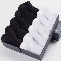 10pairs Men's Soft Breathable Ankle Socks