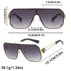 Large Sunglasses Lion Head Gradient Glasses UV400