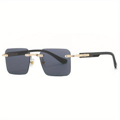 Men's Rimless Sunglasses UV Protection for Sports