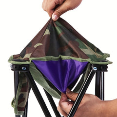 METABEST Portable Folding Stool for Camping Hiking Fishing