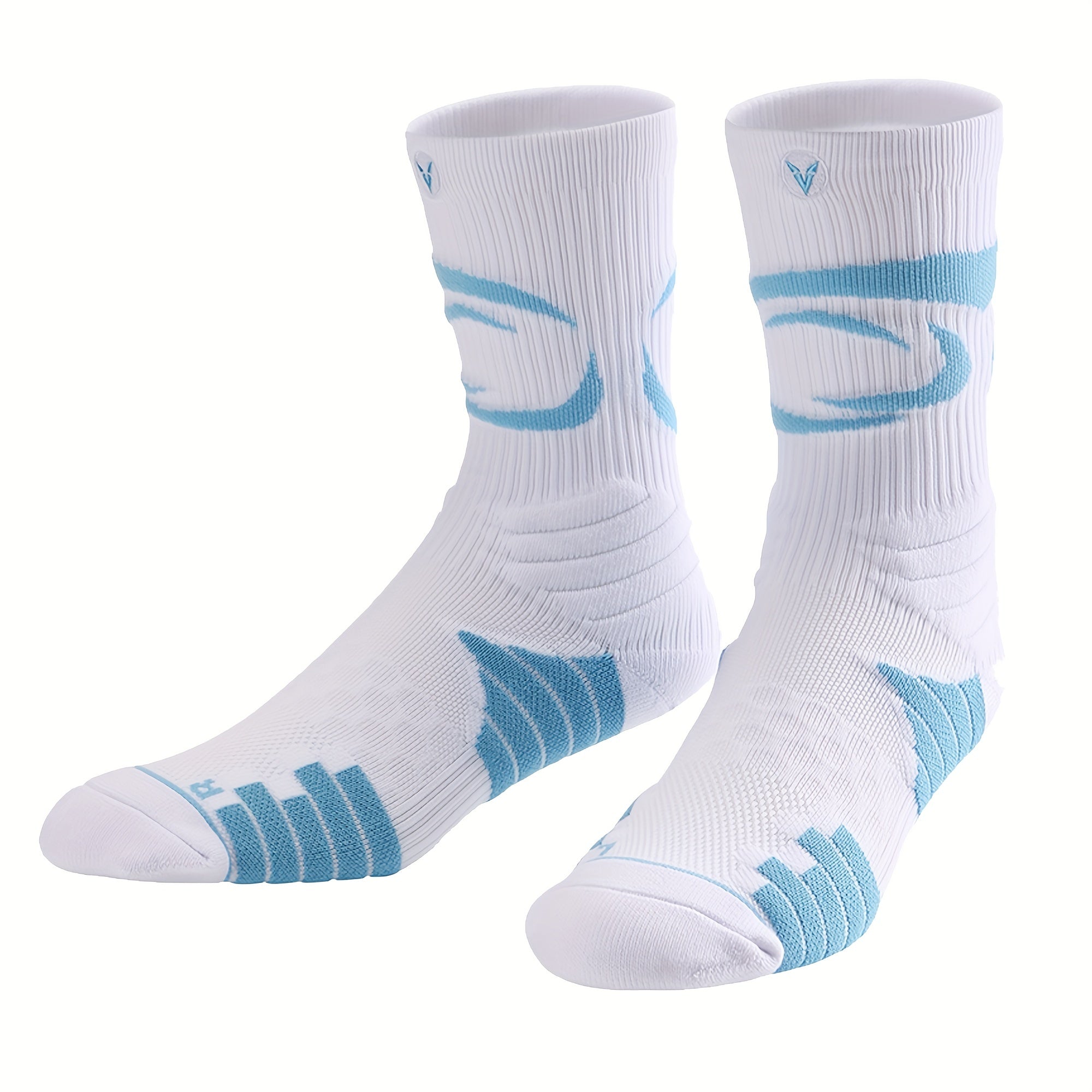 Breathable Mid calf Basketball Socks For Outdoor Running