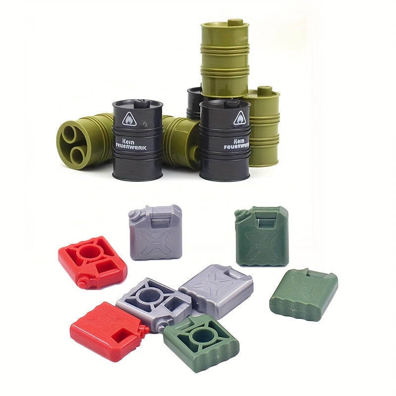 Small Particle Building Blocks Can Barrel Construction Equipment Toy