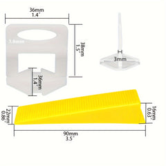 100pcs Tile Leveler Clamps Wedges Floor Tile Leveling System Clips