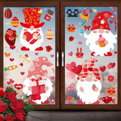 9 Sheets Window Clings Decorations Party Ornaments Vinyl Window Sticker Decals