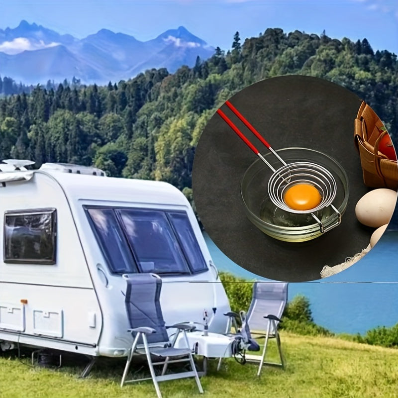 Spiral Stainless Steel Egg Separator Portable Egg Yolk Remover Divider