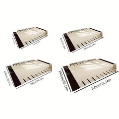 Nordic Crystal Velvet Carpet Non-slip Easy Care Does Not Shed Hair