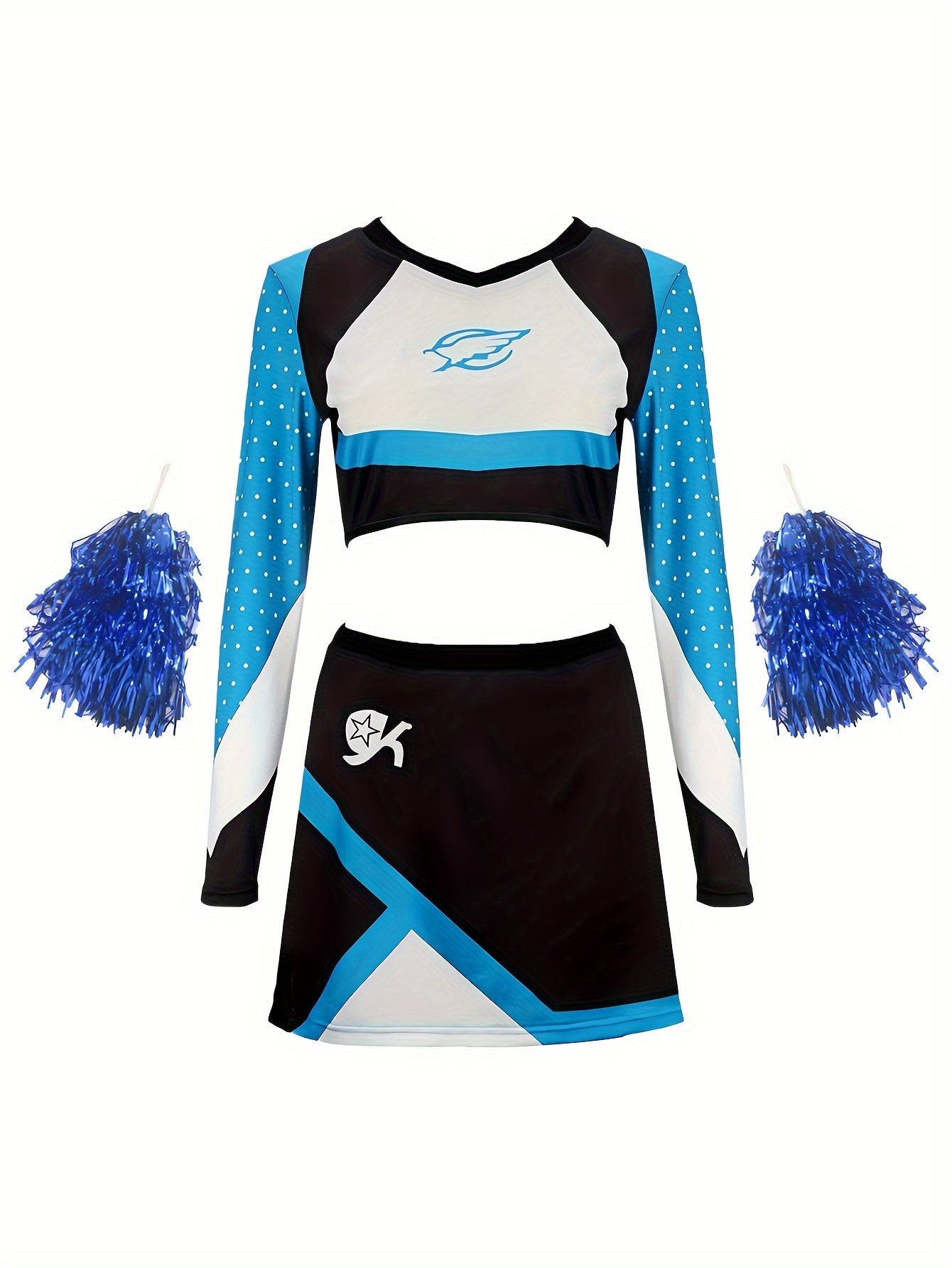 Girls Cheerleading Suit Comfy Sets For Sports Performance