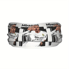 One Piece Messi Sports Uniform with Headband for Yoga Fitness Running
