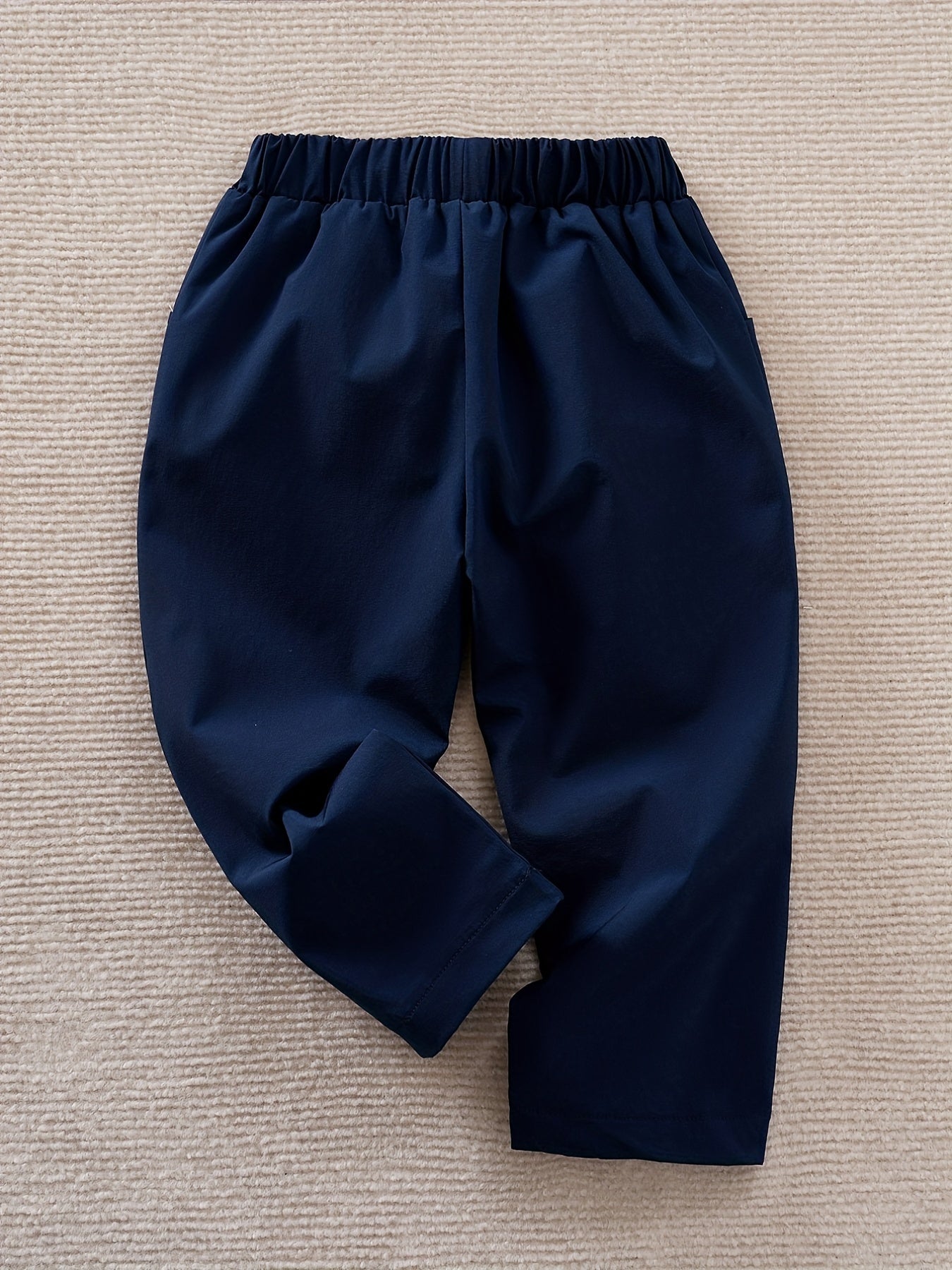Toddler Boy Long Pants with Pockets Elastic Waist Casual Trousers