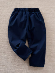 Toddler Boy Long Pants with Pockets Elastic Waist Casual Trousers