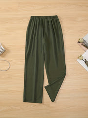 Solid Cargo Pants High Waist Pants Women's Clothing