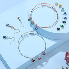 200pcs Birthstone Charm Beads Set for DIY Jewelry Making