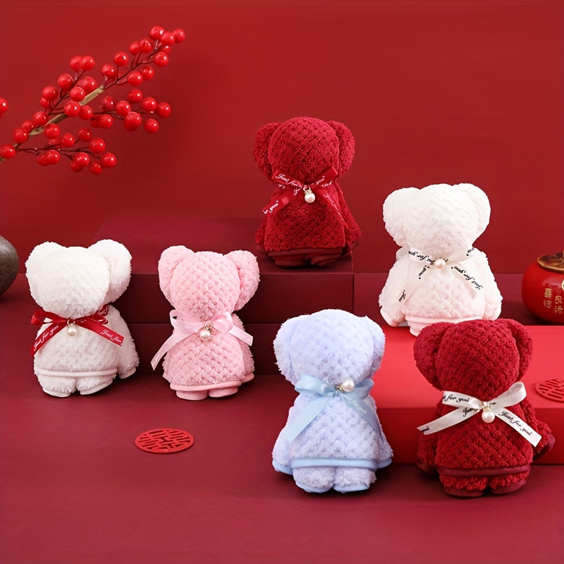 Bear Towel Hand Holding Towel Small Gift For Family Christmas Gift