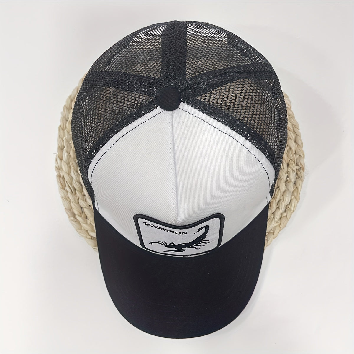 Scorpion Animal Pattern Men's Mesh Hat Adjustable Baseball Cap