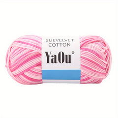 Colorful Velvet Cotton Yarn 200g for Crochet Knitting