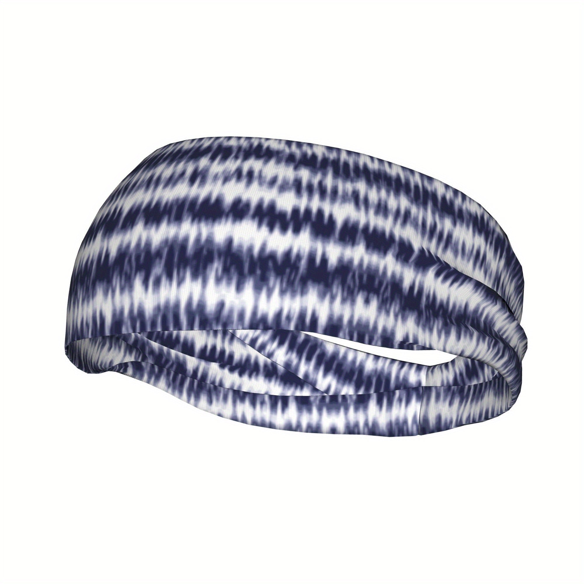 Men's Tie Dye Headband Swirl Design Casual Sports Outfit
