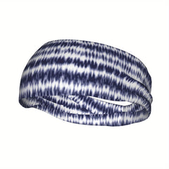 Men's Tie Dye Headband Swirl Design Casual Sports Outfit