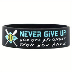 Motivational Softball Wristbands Sports Quotes Team Awards