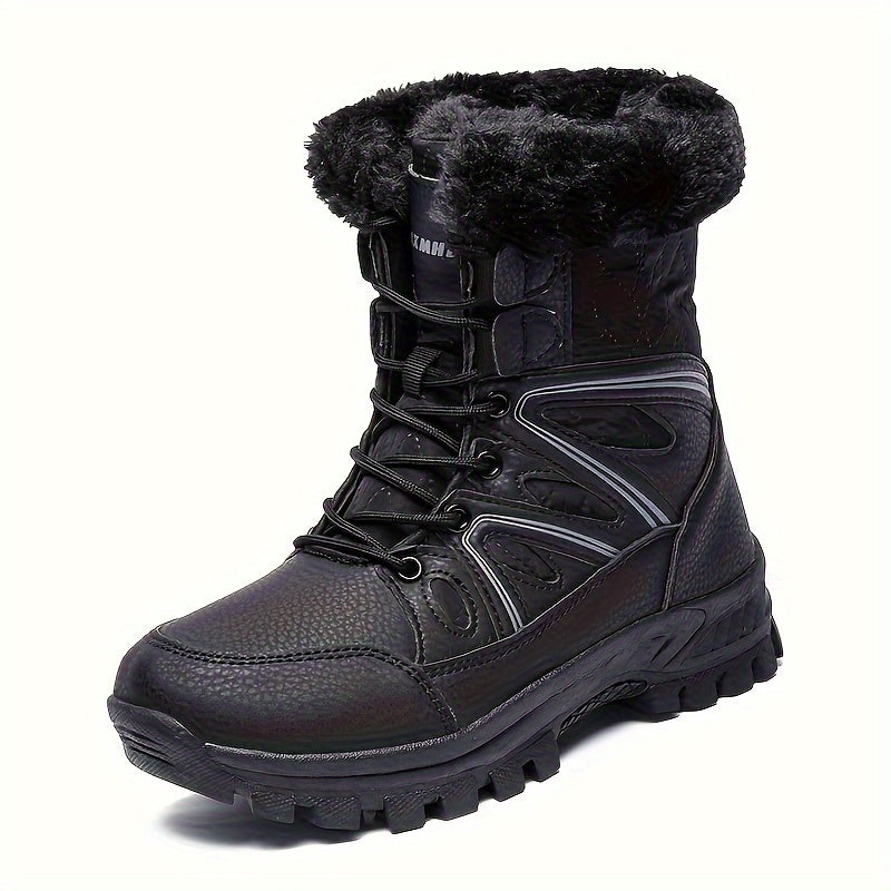 Women's Faux Fur Lined Snow Boots Insulated Outdoor Shoes