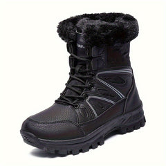 Women's Faux Fur Lined Snow Boots Insulated Outdoor Shoes
