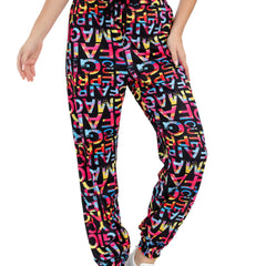 Women's Letter Print Sports Pants Drawstring Elastic Waist Jogging Pants