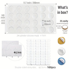 Sealing Wax Mat Stamp Wax Mat With 24 Cells Mold DIY Silicone Mould