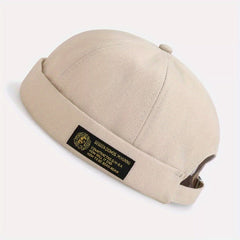 Brimless Hat Retro Skullcap Rolled Cuff Beanie Docker Cap Watch Cap