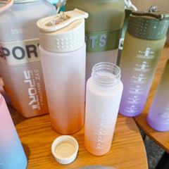 Gradient Sports Water Bottle Set for Outdoor Camping Fitness Cycling