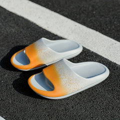 Men's Cloud Slides Casual Non Slip Pillow Slides Open Toe Shoes